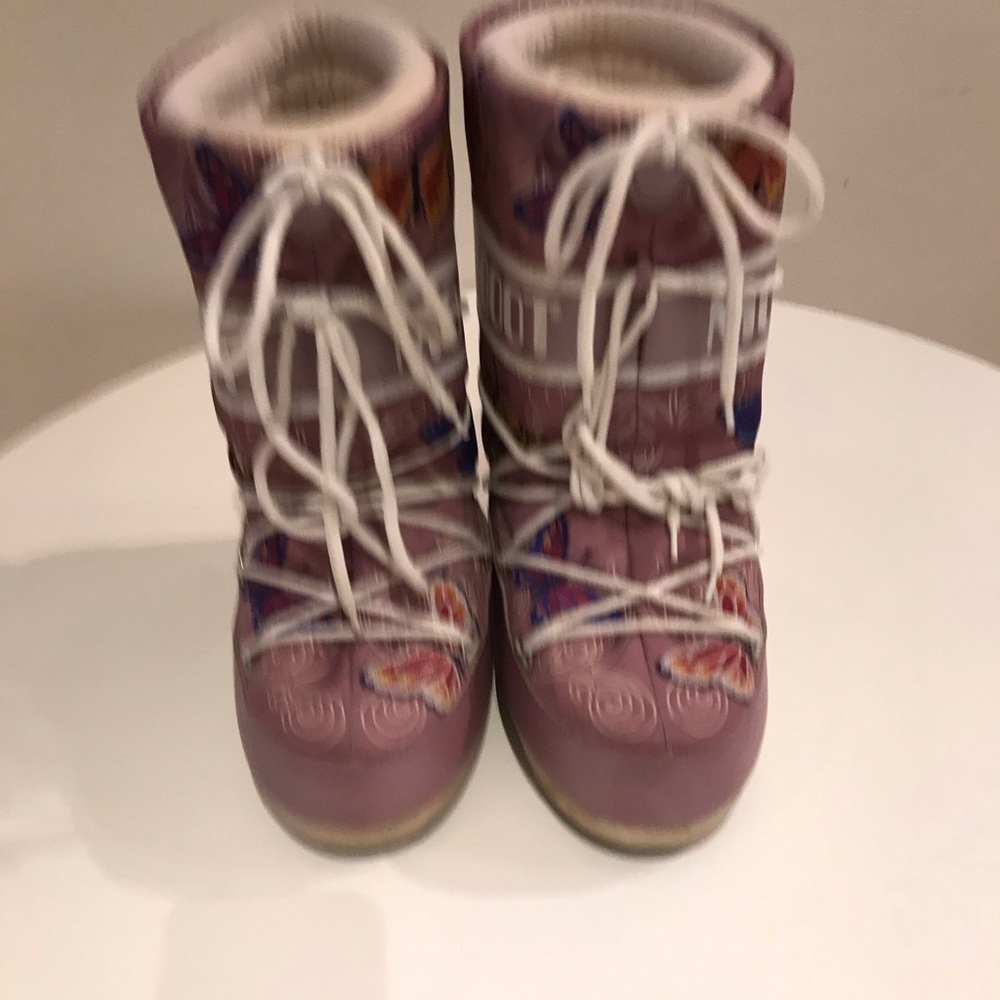 Moon purple butterfly boots​​​​​​